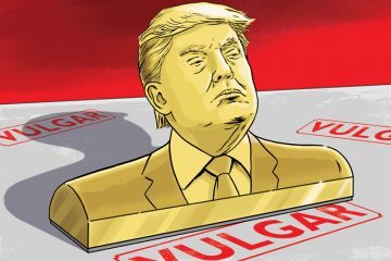 Dan Mitchell illustration of Donald Trump (3 November 2016) Dan Mitchell illustration of Donald Trump (3 November 2016)