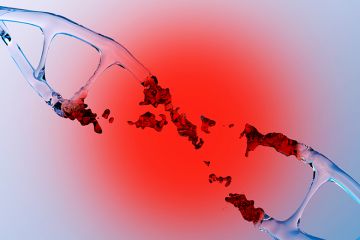 Human DNA structure with glass helix destroyed, to illustrate possible cuts to QR funding. Human DNA structure with glass helix destroyed, to illustrate possible cuts to QR funding.