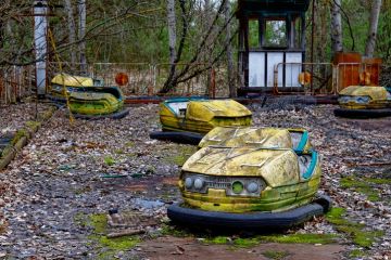 Rusty old dodgem cars, illustrating poor long-term value Rusty old dodgem cars, illustrating poor long-term value