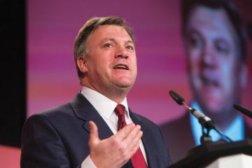 Ed Balls speaking at British Chambers of Commerce conference, London Ed Balls speaking at British Chambers of Commerce conference, London
