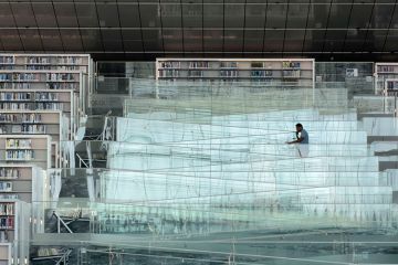 Interior of Qatar National Library in Qatar Foundation Education City, Doha, Qatar, 5 February, 2026