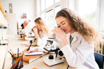 Female science students