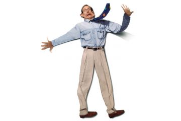 Flattened businessman Flattened businessman