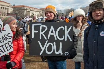 Fracking protest