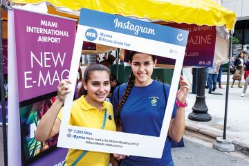 Young women inside Instagram frame Young women inside Instagram frame