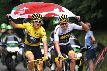 Geraint Thomas in an image from the Tour de France Geraint Thomas in an image from the Tour de France