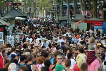 La Rambla in Barcelona La Rambla in Barcelona
