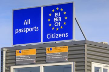 Border crossing between UK and European Union Border crossing between UK and European Union
