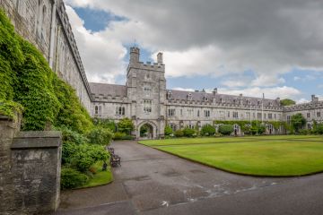 Grey gothic archictecture at the University College Cork