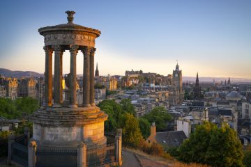 Edinburgh at sunset Edinburgh at sunset