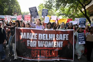 Students shout slogans during a protest demanding stronger safety measures for women and state government accountability after multiple alleged rape cases in New Delhi on September 30, 2026 Students shout slogans during a protest demanding stronger safety measures for women and state government accountability after multiple alleged rape cases in New Delhi on September 30, 2026