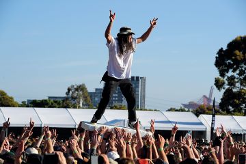 Crowd surfing at the Good Things Festival, Melbourne, Australia Crowd surfing at the Good Things Festival, Melbourne, Australia to illustrate ‘Overarching’ missions ‘boost research efficiency’
