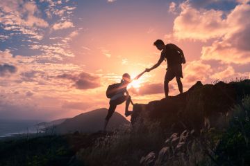 Helping hand illustrating humanities in crisis promise more than they deliver