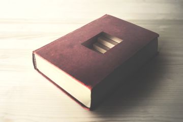 A book with stairs going down into it, illustrating the hollowing out of the humanities A book with stairs going down into it, illustrating the hollowing out of the humanities