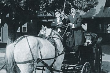Horse pushing carriage in wrong direction Horse pushing carriage in wrong direction