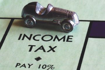 Income tax space on a Monopoly board