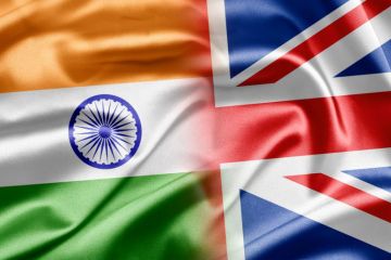 India, UK, flag