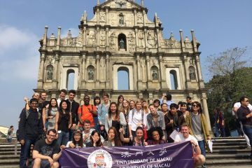 UMacau’s international students at the ruins of St. Paul’s in Macao UMacau’s international students at the ruins of St. Paul’s in Macao