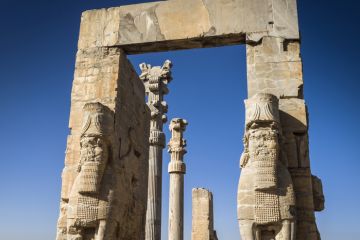 The Gate of All Nations, also known as the Gateway of Xerxes, in Persepolis, Iran