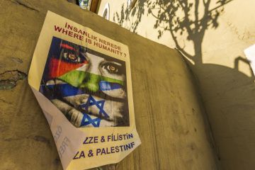 Israel Palestine poster in Istanbul UCL professor Catherine Hall has turned down a top prize after having held “many discussions with those who are deeply involved with the politics of Israel-Palestine"