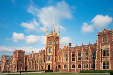 Panoramic view of the Queen's University of Belfast, Northern Ireland, UK. Panoramic view of the Queen's University of Belfast, Northern Ireland, UK.