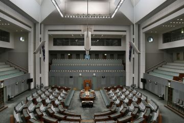 Senate, Parliament House, Capital Hill, Canberra in Australia
