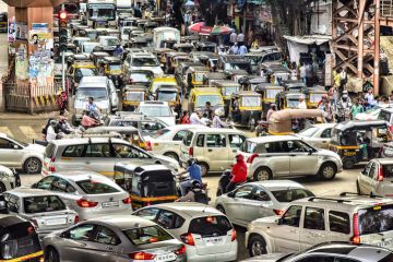 Traffic in India's largest city.