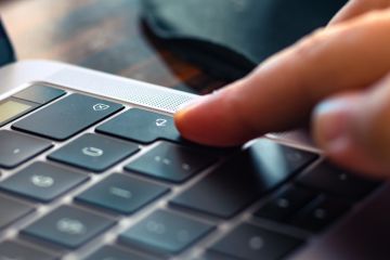 Pressing Enter button on the keyboard of laptop Pressing Enter button on the keyboard of laptop.