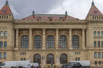 Budapest, Hungary: University of Technology and Economics Building in City Centre