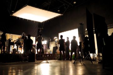 Behind the scenes of video production team