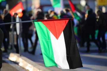 A Palestinian flag A Palestinian flag