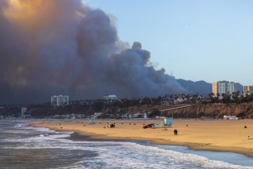 The Pacific Palisades fire burns near Los Angeles, California