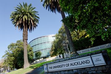 Students walks past the University of Auckland Students walks past the University of Auckland