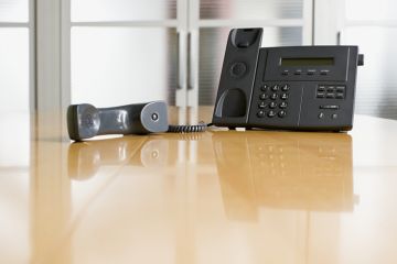 Office phone off the hook