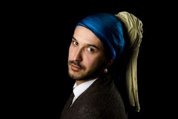 Man with a pearl earring