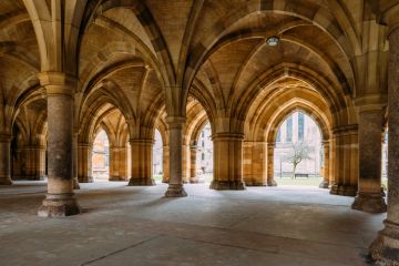 Glasgow University cloisters Glasgow University cloisters
