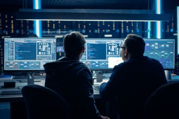 cyber security blockchain computer professionals screens