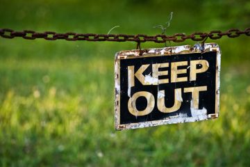 Keep out sign Keep out sign