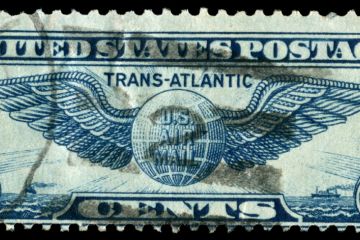 Transatlantic US postage stamp
