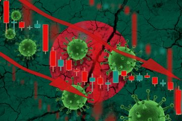 Covid-19 on the Bangladesh flag