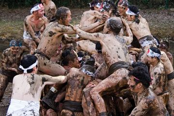 Japanese mud wrestling