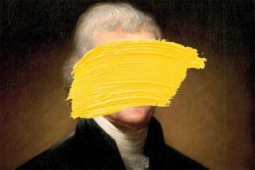Jefferson with paint over face