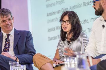 Jess Wade speaking at the Young Universities Summit