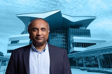 Joseph Cherian, chief executive and dean of the Asia School of Business (ASB) with the campus in Kuala Lumpur added behind.