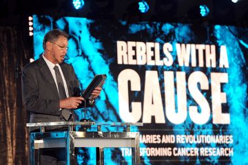 Larry Ellison speaks onstage during the Transformative Medicine of USC: Rebels with a Cause gala on 24 October 2019 in Santa Monica, California. Larry Ellison speaks onstage during the Transformative Medicine of USC: Rebels with a Cause gala on 24 October 2019 in Santa Monica, California.