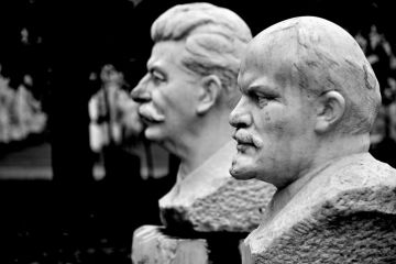 Busts of Lenin and Stalin
