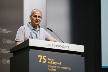 Omar Yaghi at the 75th Lindau Nobel Laureate Meeting Omar Yaghi at the 75th Lindau Nobel Laureate Meeting