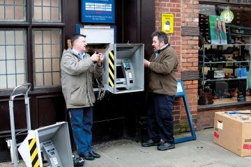 removing cash machine from wall removing cash machine from wall