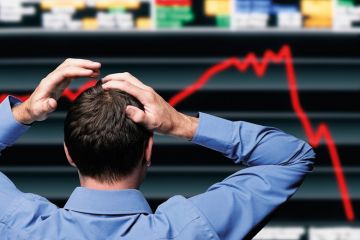 Man upset by economic downturn Man upset by economic downturn