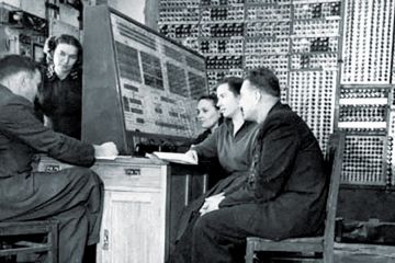 MESM (small electronic calculating machine) team, Theophania, near Kiev, 1952